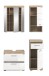 Badezimmer-Set >Lambada< in Eiche Dekor / Weiß - 112x191x34cm (BxHxT)
