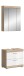 Badezimmer-Set >Lambada< in Eiche Dekor / Weiß - 60x191x34cm (BxHxT)