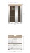 Badezimmer-Set >Lambada< in Eiche Dekor / Weiß - 60x191x34cm (BxHxT)