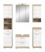 Badezimmer-Set >Lambada< in Eiche Dekor / Weiß - 164x191x34cm (BxHxT)
