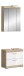 Badezimmer-Set >Lambada< in Eiche Dekor / Weiß - 60x191x34cm (BxHxT)