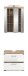 Badezimmer-Set >Lambada< in Eiche Dekor / Weiß - 60x191x34cm (BxHxT)