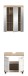Badezimmer-Set >Lambada< in Eiche Dekor / Weiß - 60x191x34cm (BxHxT)