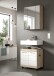 Badezimmer-Set >Lambada< in Eiche Dekor / Weiß - 60x191x34cm (BxHxT)