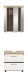 Badezimmer-Set >Lambada< in Eiche Dekor / Weiß - 60x191x34cm (BxHxT)