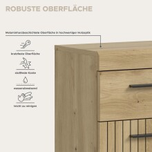 Hochschrank >Scout< in Artisan Eiche Nachbildung - 37x88x31cm (BxHxT)