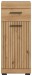 Hochschrank >Scout< in Artisan Eiche Nachbildung - 37x88x31cm (BxHxT)