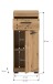 Hochschrank >Scout< in Artisan Eiche Nachbildung - 37x88x31cm (BxHxT)