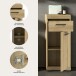 Hochschrank >Scout< in Artisan Eiche Nachbildung - 37x88x31cm (BxHxT)