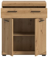 Hochschrank >Scout< in Artisan Eiche Nachbildung - 74x88x31cm (BxHxT)