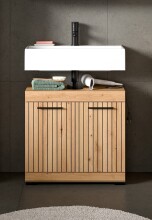 Waschbeckenunterschrank >Scout< in Artisan Eiche Nachbildung - 60x56x34 (BxHxT)