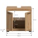 Waschbeckenunterschrank >Scout< in Artisan Eiche Nachbildung - 60x56x34 (BxHxT)