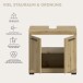 Waschbeckenunterschrank >Scout< in Artisan Eiche Nachbildung - 60x56x34 (BxHxT)