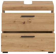 Waschbeckenunterschrank >Scout< in Artisan Eiche Nachbildung - 60x56x34 (BxHxT)