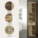 Hochschrank >Scout< in Artisan Eiche Nachbildung - 37x191x31cm (BxHxT)