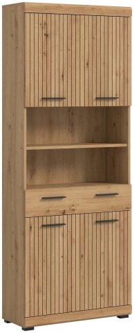 Hochschrank >Scout< in Artisan Eiche Nachbildung - 74x191x31cm (BxHxT)