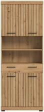 Hochschrank >Scout< in Artisan Eiche Nachbildung - 74x191x31cm (BxHxT)
