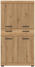 Midischrank >Scout< in Artisan Eiche Nachbildung - 74x141x31cm (BxHxT)