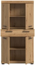 Midischrank >Scout< in Artisan Eiche Nachbildung - 74x141x31cm (BxHxT)