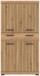 Midischrank >Scout< in Artisan Eiche Nachbildung - 74x141x31cm (BxHxT)