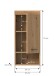 Hängeschrank >Scout< in Artisan Eiche Nachbildung - 37x79x24cm (BxHxT)