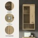 Hängeschrank >Scout< in Artisan Eiche Nachbildung - 37x79x24cm (BxHxT)