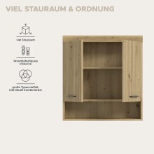Hängeschrank >Scout< in Artisan Eiche Nachbildung - 74x79x24cm (BxHxT)