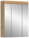 Badezimmerspiegelschrank >Scout< in Eiche Dekor / Spiegel - 60x79x18cm (BxHxT)