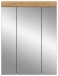 Badezimmerspiegelschrank >Scout< in Eiche Dekor / Spiegel - 60x79x18cm (BxHxT)