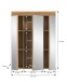 Badezimmerspiegelschrank >Scout< in Eiche Dekor / Spiegel - 60x79x18cm (BxHxT)
