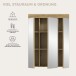 Badezimmerspiegelschrank >Scout< in Eiche Dekor / Spiegel - 60x79x18cm (BxHxT)