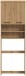Waschmaschinenumbauschrank >Scout< in Artisan Eiche Dekor - 63x191x24cm (BxHxT)