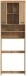 Waschmaschinenumbauschrank >Scout< in Artisan Eiche Dekor - 63x191x24cm (BxHxT)