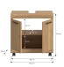Waschbeckenunterschrank >Scout< in Artisan Eiche Nachbildung - 60x60x34 (BxHxT)