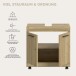 Waschbeckenunterschrank >Scout< in Artisan Eiche Nachbildung - 60x60x34 (BxHxT)