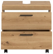 Waschbeckenunterschrank >Scout< in Artisan Eiche Nachbildung - 60x60x34 (BxHxT)