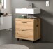Waschbeckenunterschrank >Scout< in Artisan Eiche Nachbildung - 60x60x34 (BxHxT)