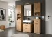 Badezimmerspiegelschrank >Scout< in Eiche Dekor / Spiegel - 60x79x18cm (BxHxT)