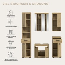 Badezimmer-Set >Scout< in Artisan Eiche Nachbildung - 164x191x34cm (BxHxT)