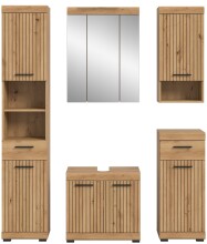 Badezimmer-Set >Scout< in Artisan Eiche Nachbildung - 164x191x34cm (BxHxT)