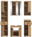 Badezimmer-Set >Scout< in Artisan Eiche Nachbildung - 164x191x34cm (BxHxT)
