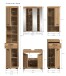 Badezimmer-Set >Scout< in Artisan Eiche Nachbildung - 164x191x34cm (BxHxT)