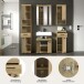 Badezimmer-Set >Scout< in Artisan Eiche Nachbildung - 164x191x34cm (BxHxT)