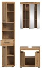 Badezimmer-Set >Scout< in Artisan Eiche Nachbildung - 112x191x34cm (BxHxT)