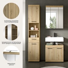 Badezimmer-Set >Scout< in Artisan Eiche Nachbildung - 112x191x34cm (BxHxT)