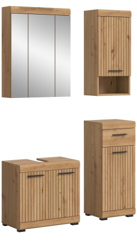 Badezimmer-Set >Scout< in Artisan Eiche Nachbildung - 112x191x94cm (BxHxT)