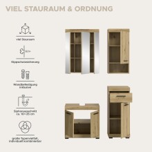 Badezimmer-Set >Scout< in Artisan Eiche Nachbildung - 112x191x94cm (BxHxT)
