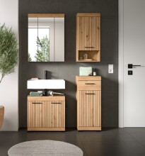 Badezimmer-Set >Scout< in Artisan Eiche Nachbildung - 112x191x94cm (BxHxT)