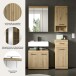 Badezimmer-Set >Scout< in Artisan Eiche Nachbildung - 112x191x94cm (BxHxT)