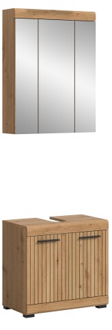 Badezimmer-Set >Scout< in Artisan Eiche Nachbildung - 60x191x34cm (BxHxT)